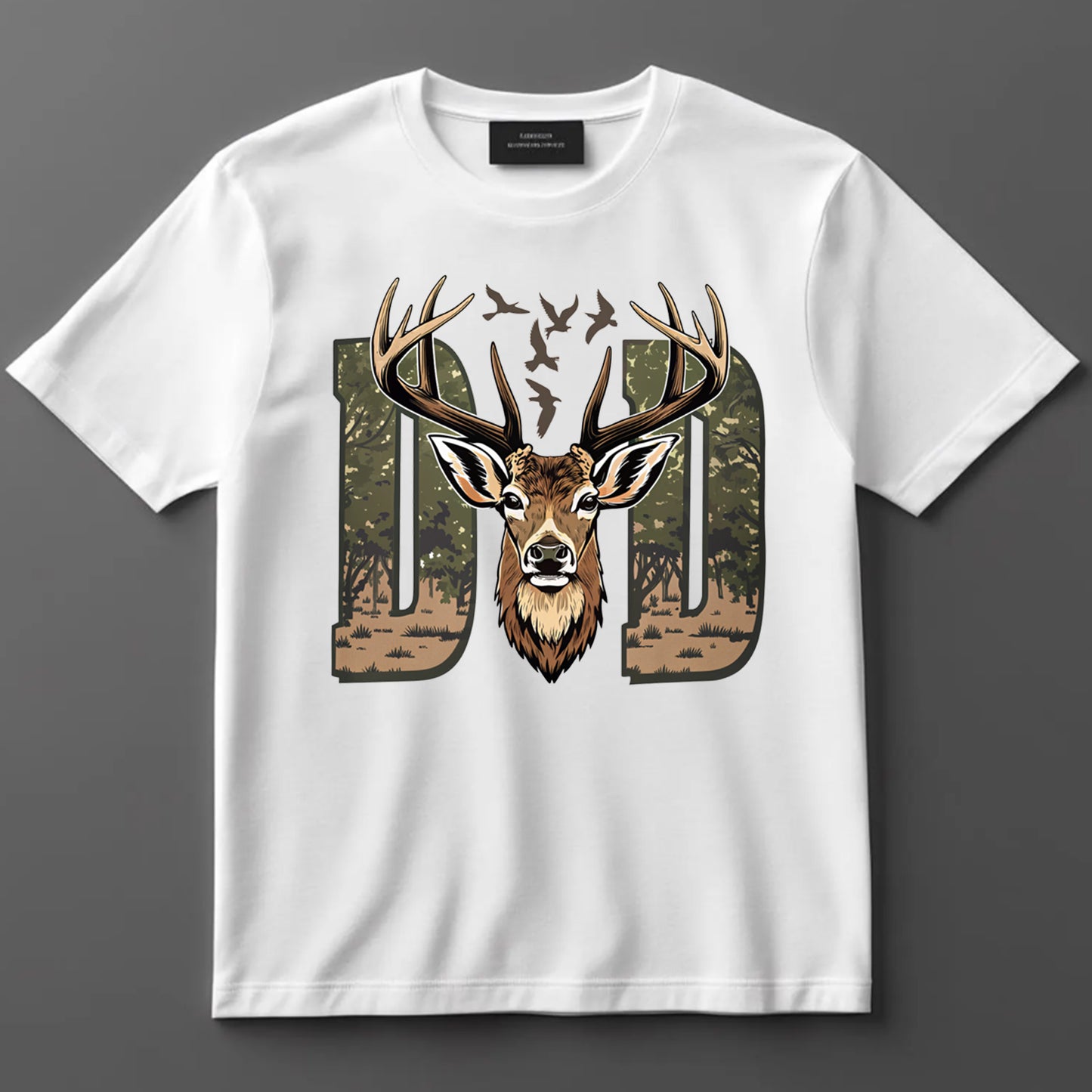 Dad DTF Transfer Iron On Heat Transfer - Ready to Press, Nature-Inspired Dad DTF Transfer 9182