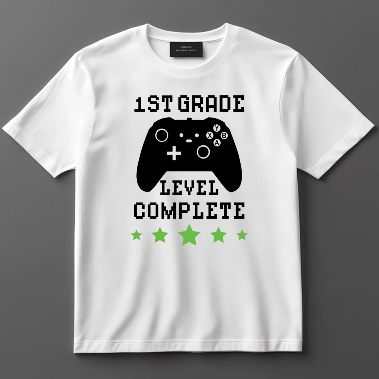 School Themed DTF Transfer Iron On Heat Transfer - Ready to Press, 1st Grade Level Complete DTF Transfer 9193
