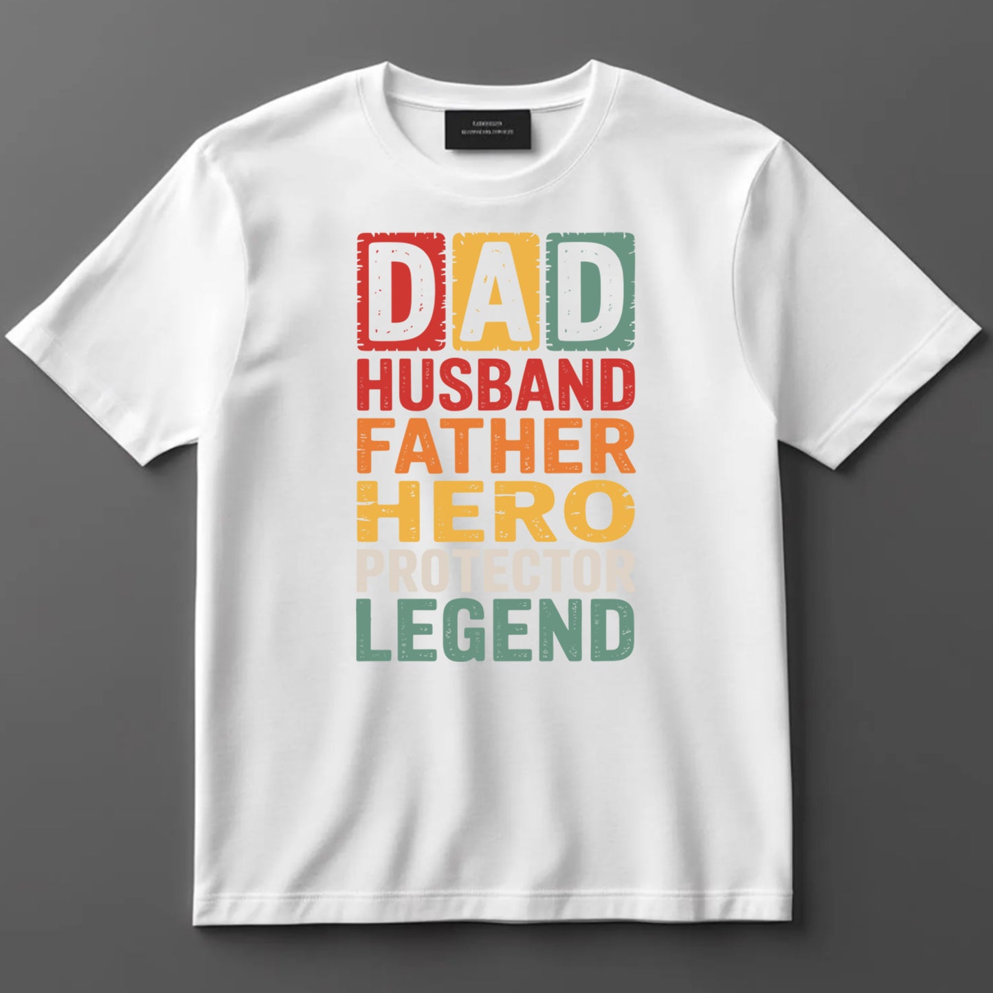Dad DTF Transfer Iron On Heat Transfer - Ready to Press, Husband Father Hero DTF Transfer 9197