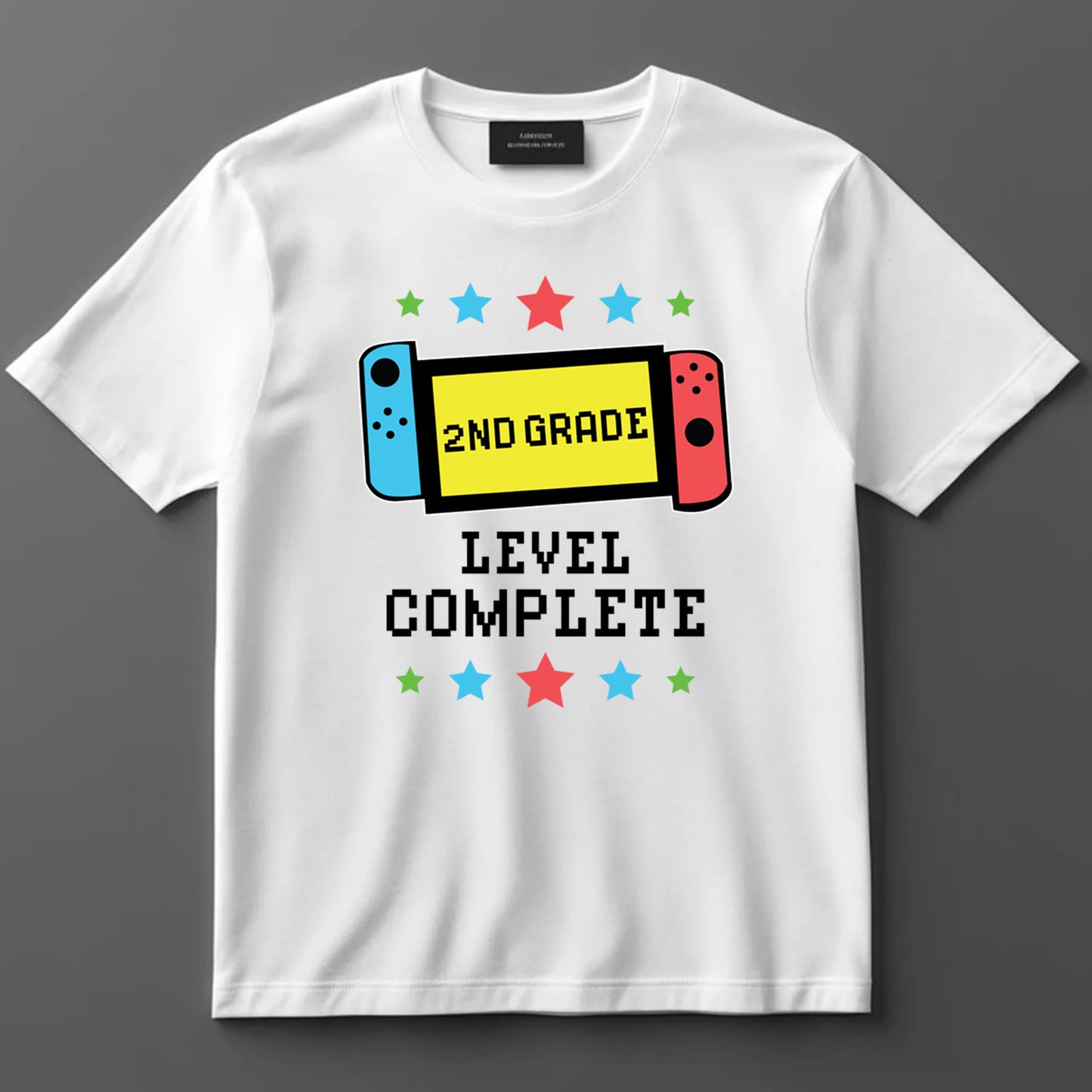 School Themed DTF Transfer Iron On Heat Transfer - Ready to Press, 2nd Grade Level Complete DTF Transfer 9199
