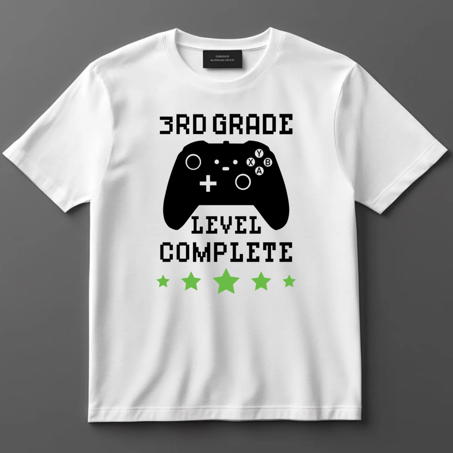School Themed DTF Transfer Iron On Heat Transfer - Ready to Press, 3rd Grade Level Complete DTF Transfer 9215