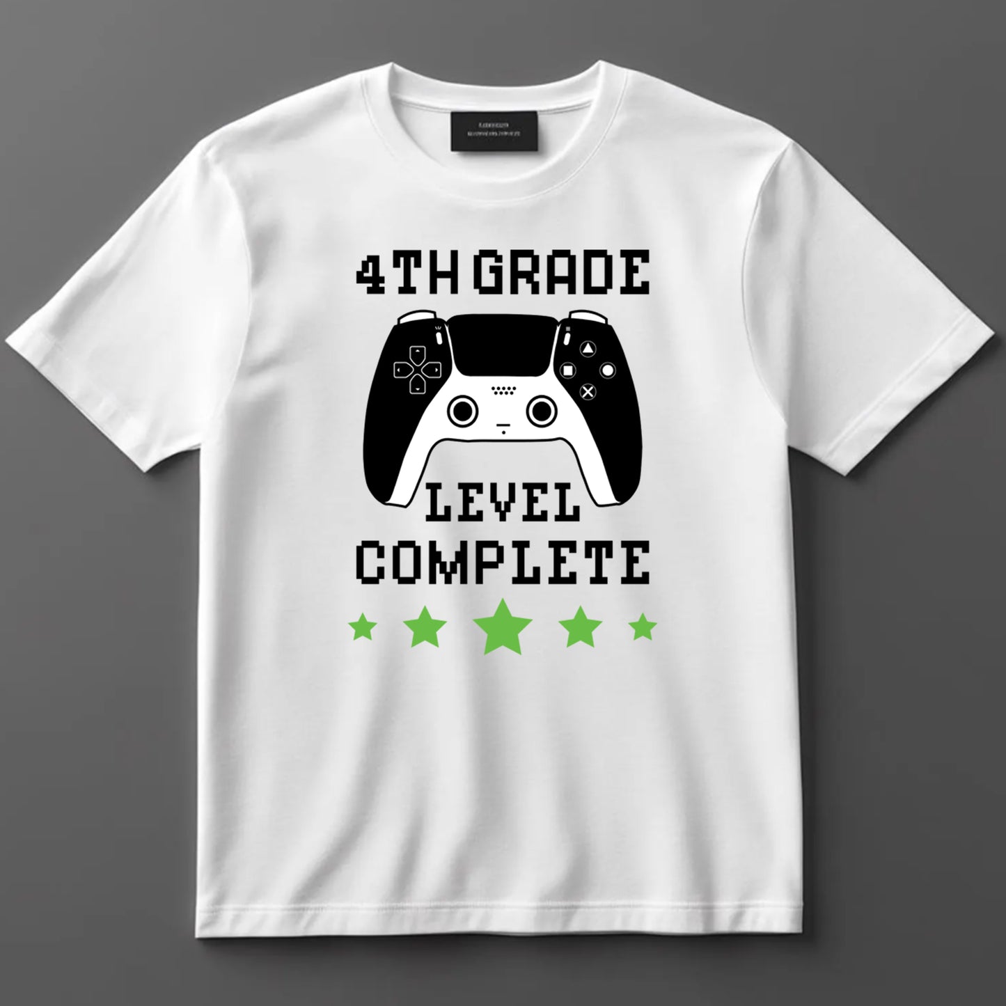 School Themed DTF Transfer Iron On Heat Transfer - Ready to Press, 4th Grade Level Complete DTF Transfer 9226
