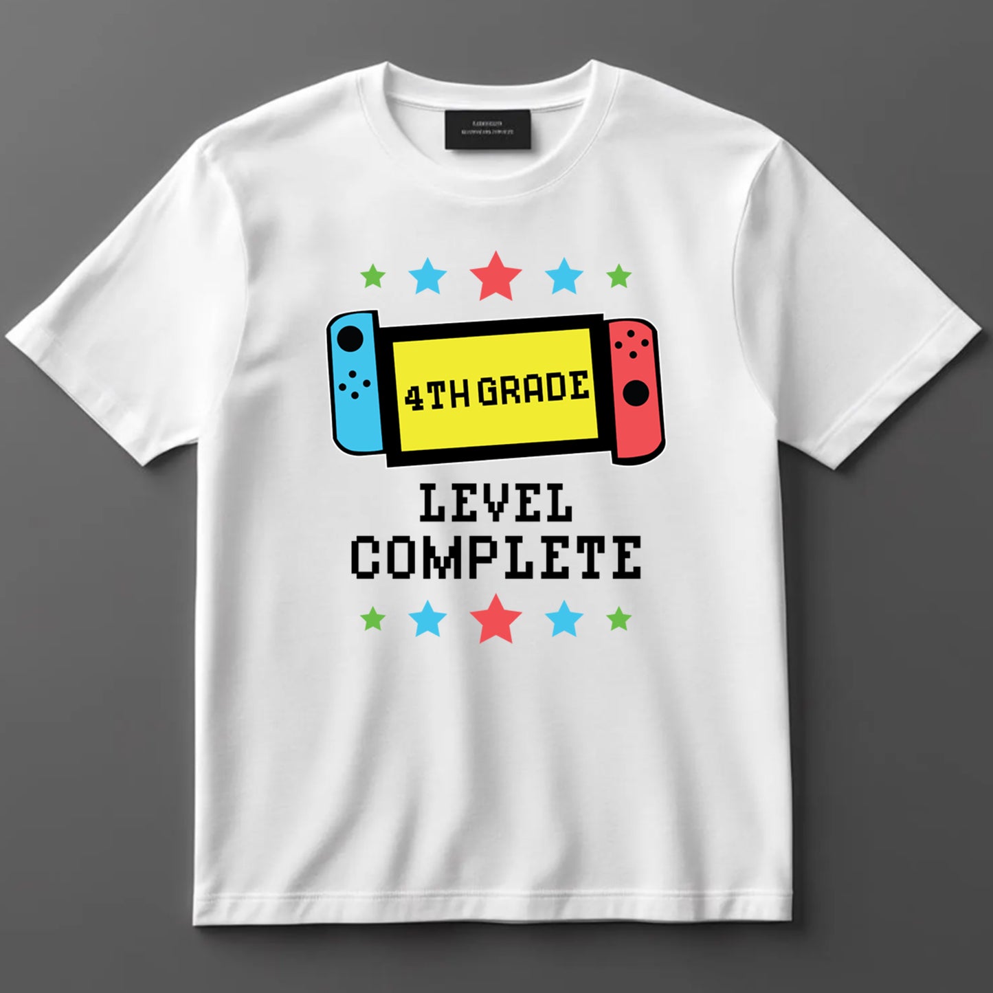 School Themed DTF Transfer Iron On Heat Transfer - Ready to Press, 4th Grade Level Complete DTF Transfer 9227