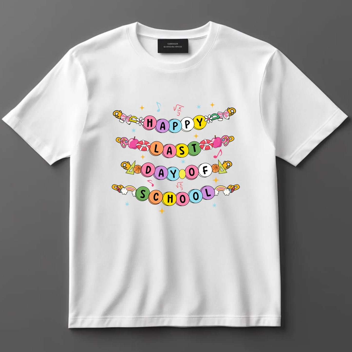 School Themed DTF Transfer Iron On Heat Transfer - Ready to Press, Happy Last Day of School DTF Transfer 9233