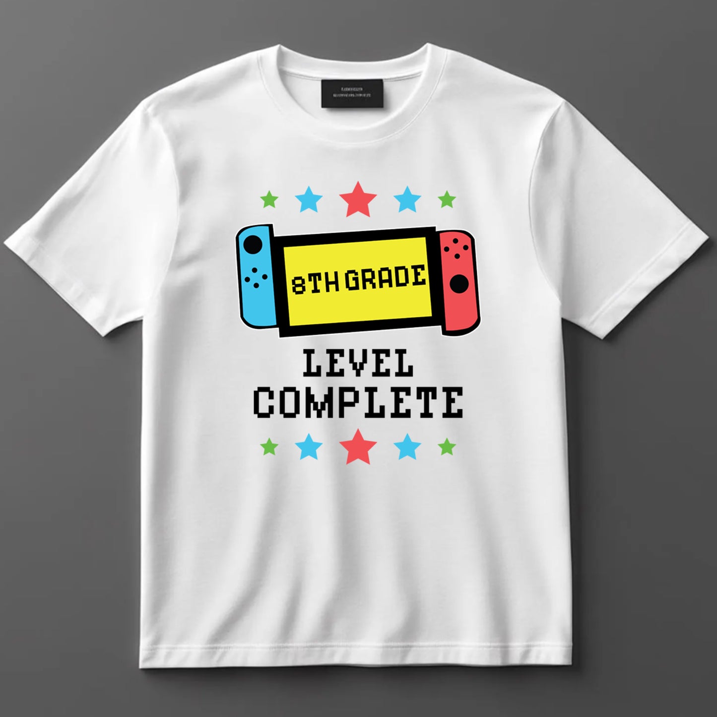 School Themed DTF Transfer Iron On Heat Transfer - Ready to Press, 8th Grade Level Complete DTF Transfer 9243