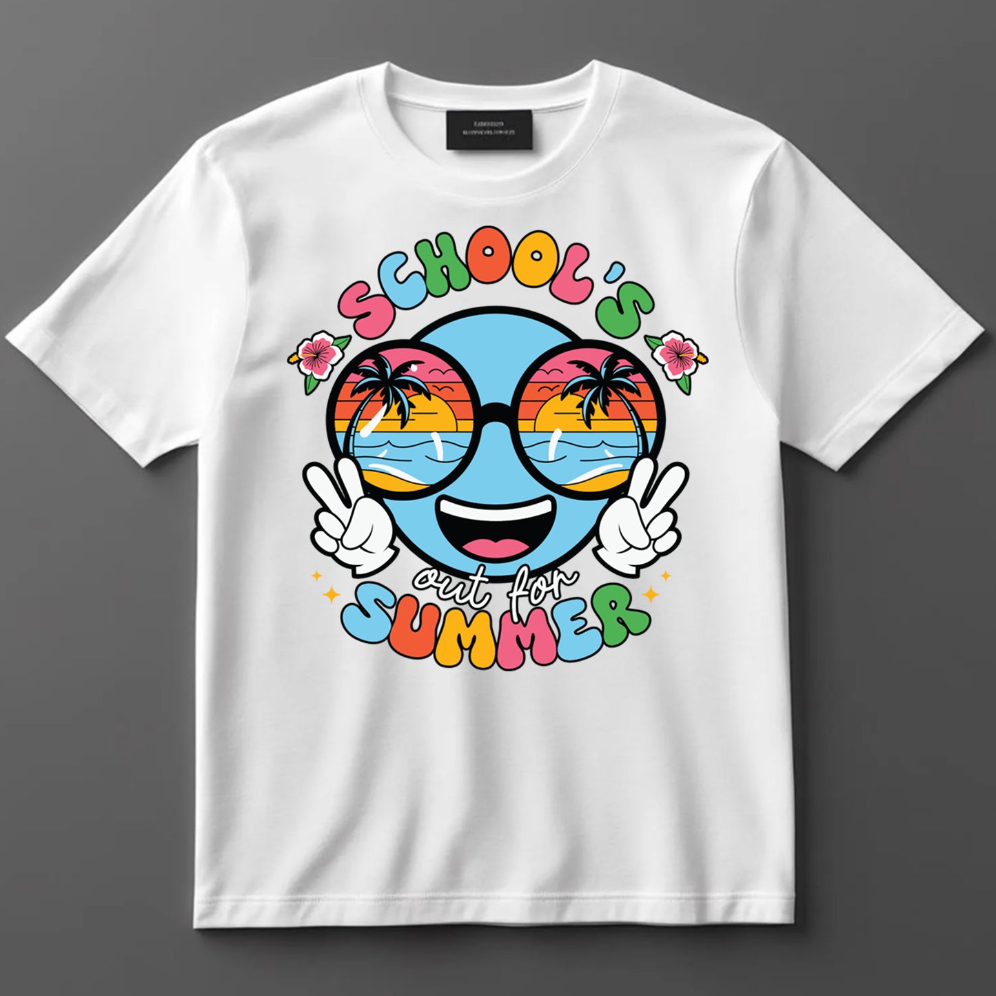 School Themed DTF Transfer Iron On Heat Transfer - Ready to Press, School’s Out for Summer DTF Transfer 9258