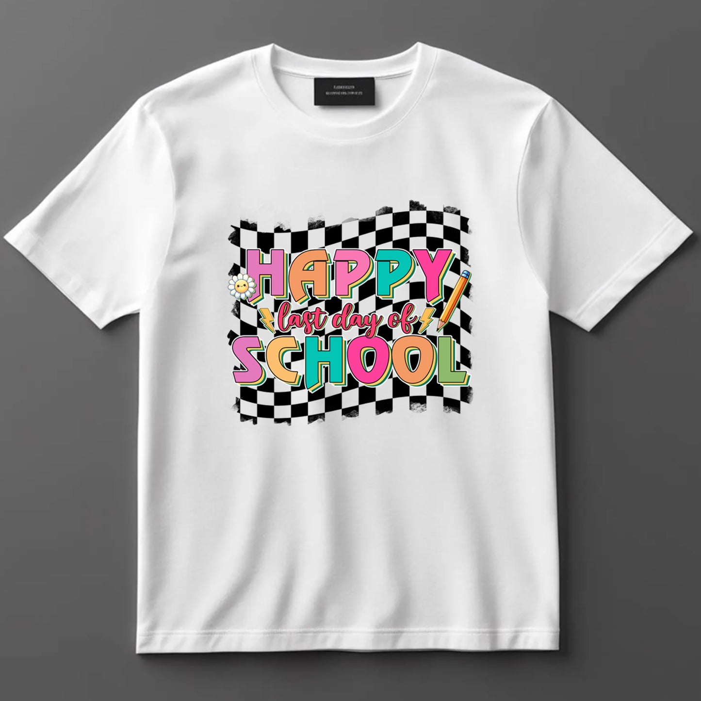 School Themed DTF Transfer Iron On Heat Transfer - Ready to Press, Happy Last Day of School DTF Transfer 9269
