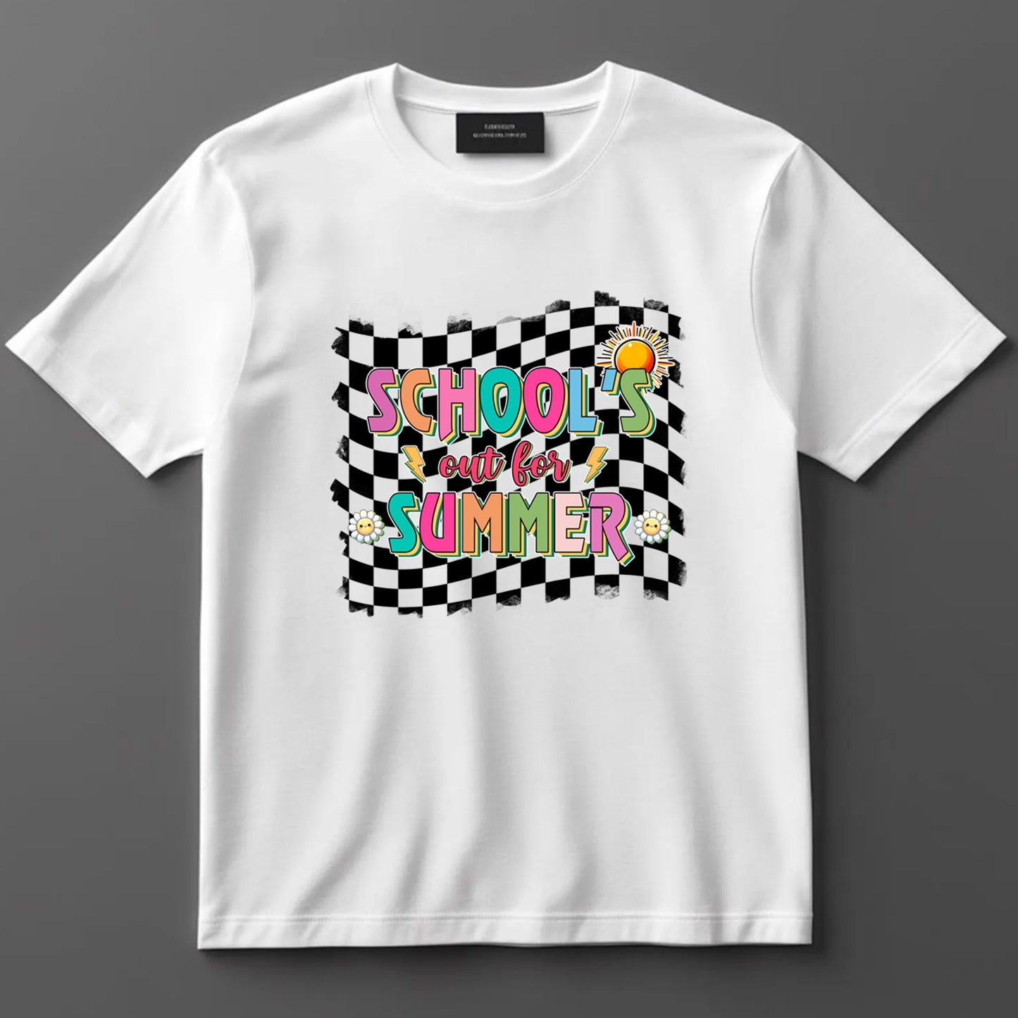 School Themed DTF Transfer Iron On Heat Transfer - Ready to Press, School's Out for Summer DTF Transfer 9273