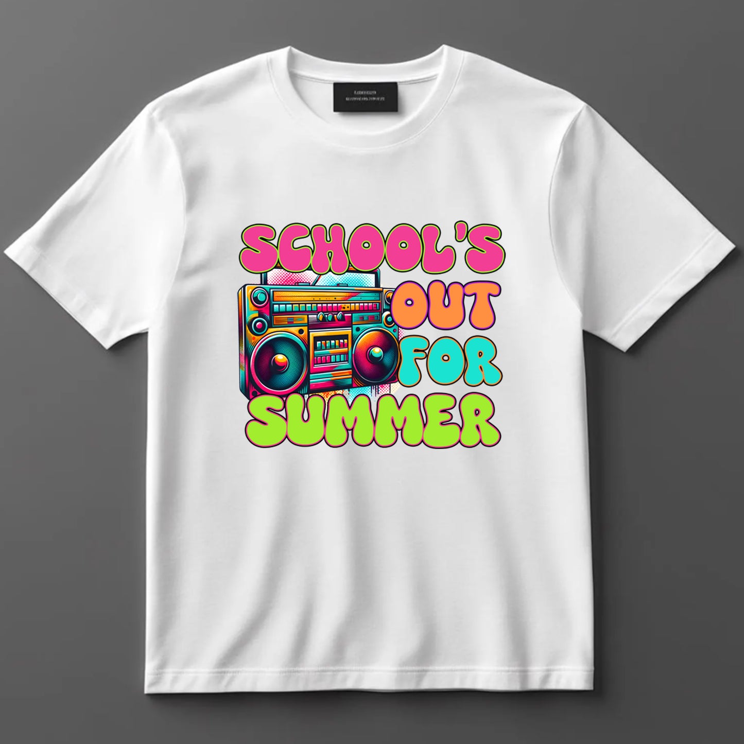 Last Day Of School DTF Transfer Iron On Heat Transfer - Ready to Press, School's Out for Summer DTF Transfer 9285
