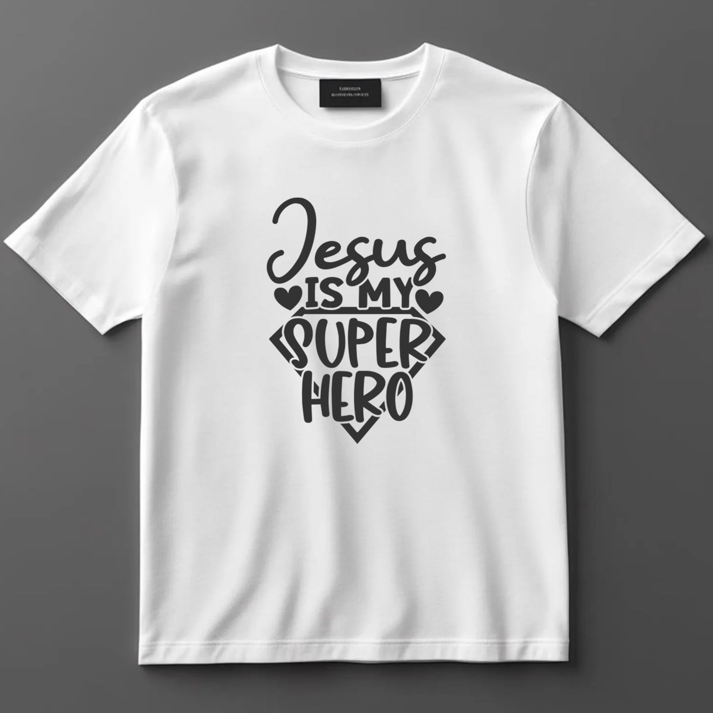 Religious DTF Transfer Iron On Heat Transfer - Ready to Press, Jesus Is My Superhero DTF Transfer 9901