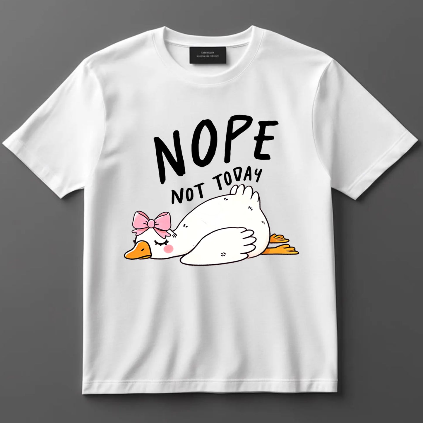 Funny DTF Transfer Iron On Heat Transfer - Ready to Press, Nope Not Today DTF Transfer 9911