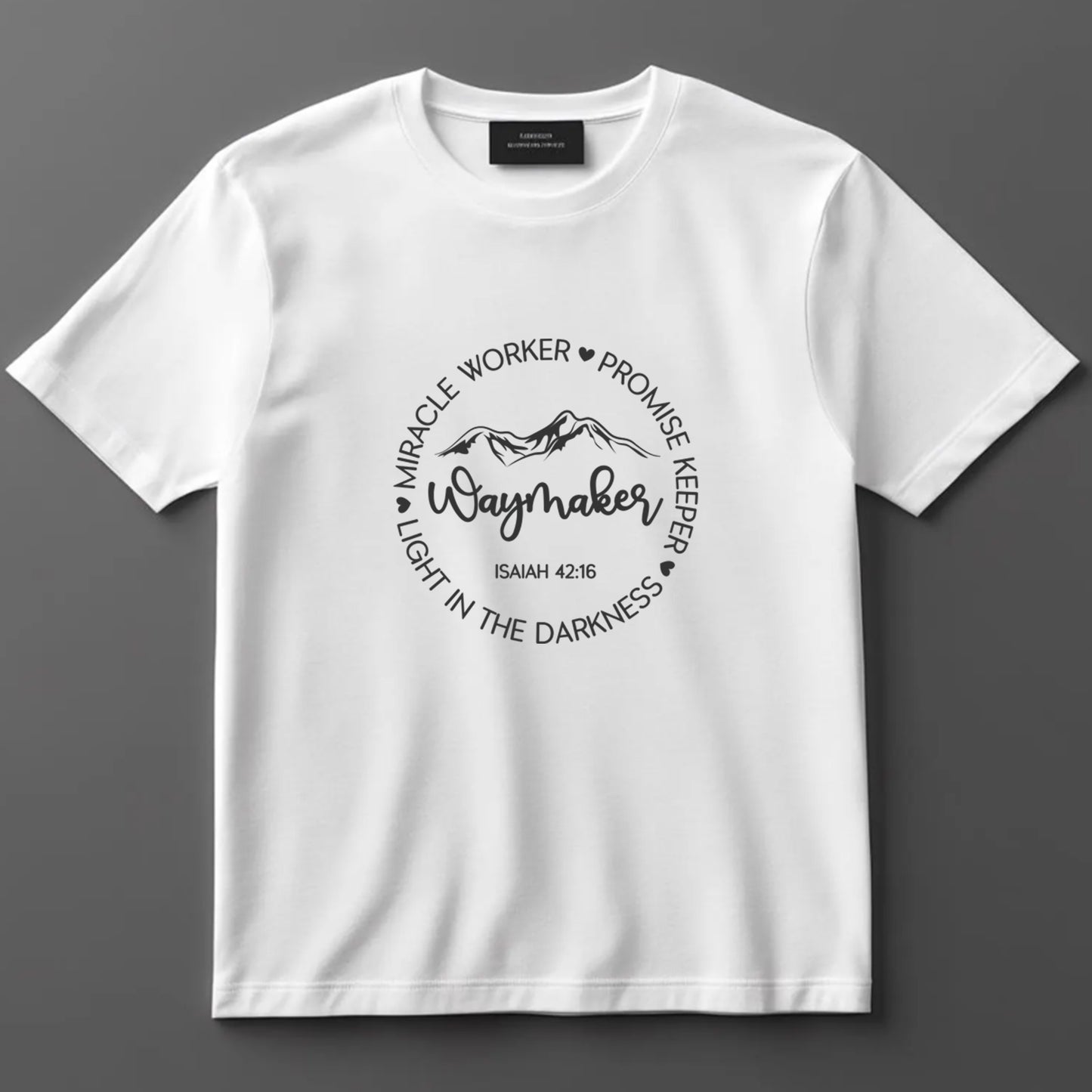 Religious DTF Transfer Iron On Heat Transfer - Ready to Press, Waymaker – Isaiah 42:16 DTF Transfer 9965