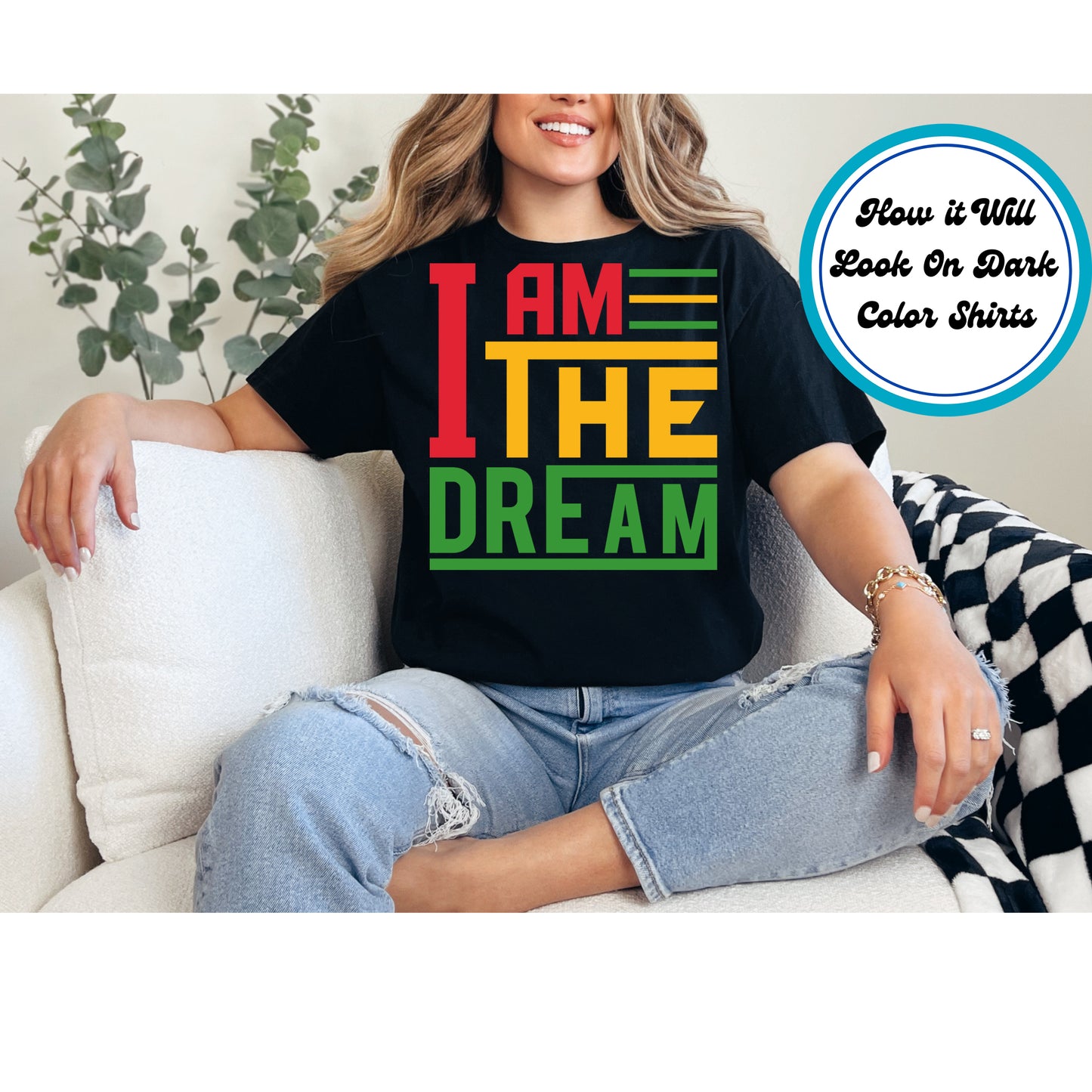Juneteenth DTF Transfer Iron On Heat Transfer - Ready to Press, I Am the Dream DTF Transfer 9987