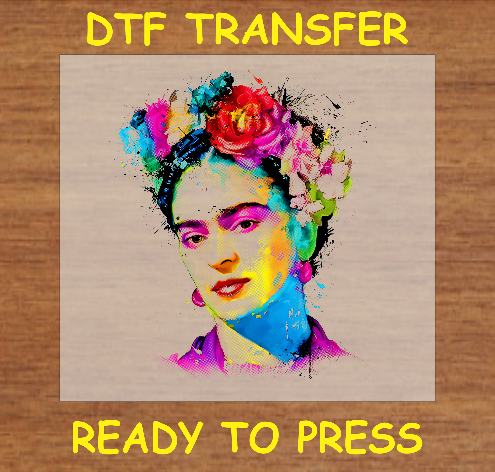 Colorful Pop Art Dtf Transfer - Ready To Press A1662