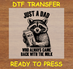Racoon Dtf Transfer - Ready To Press A1676
