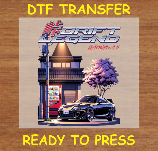 Drift Legend Car DTF Transfer A1984