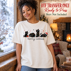 Funny Christmas Merry Catmas DTF Transfer 16557
