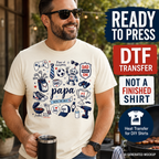 Papa Dad DTF Transfer You’re The Best Father’s Day Ready to Press Iron On Heat Transfer 13993